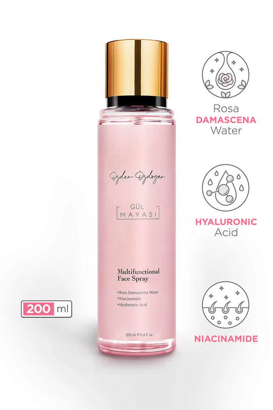 OZDEN OZDOGAN - Professional Series - Rozengist (Gül Mayasi), Poriënverstevigende Tonic, Hydraterende en Verhelderende Gezichtsspray met Rozenwater, Niacinamide en Hyaluronzuur, Voor Alle Huidtypen - 200 ml complex care