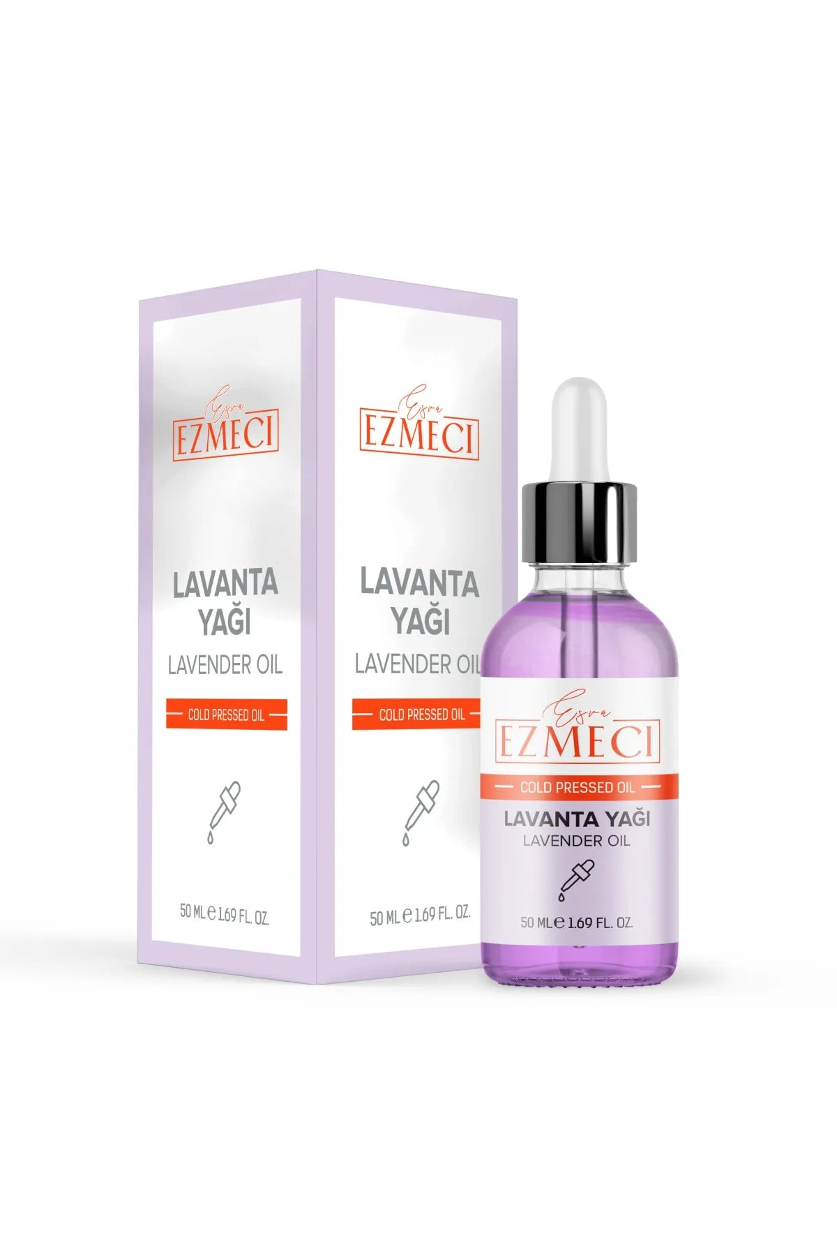 Esra Ezmeci Lavendel Essentiële Olie - Veelzijdigheid van Wonderolie, Huidverzorging en Bevordert Haargroei, Bevat Vitamine B, Natuurlijke middel tegen Bacteriën, Schimmels en Virussen, Etherische olie, Erg Gewild - 50ML