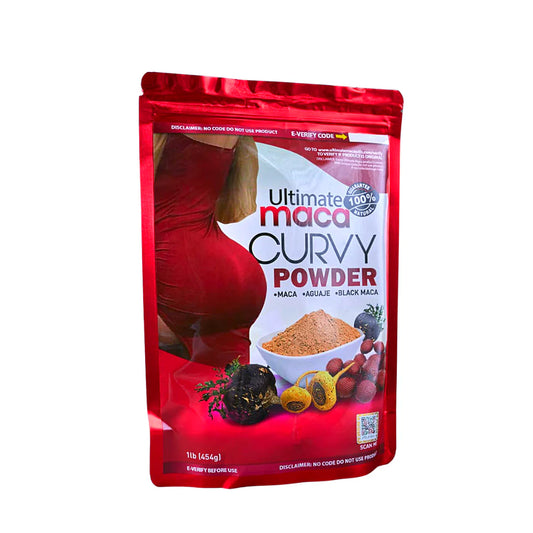 Ultieme Maca Curvy Poeder - Natuurlijke Vergroting en Verbeteringen van Billen en Heupen - Drinkpoeder - 454g